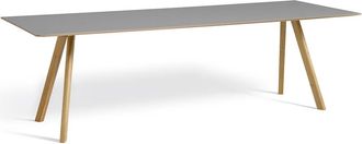 HAY Copenhague CPH30 2.0 Esstisch 250 x 90 cm, Eiche lackiert / Linoleum grau