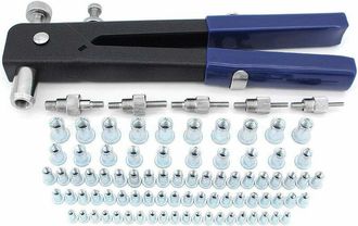 OEM Kit De 107 Piezas Para Remachadora De Tuercas Roscadas, Herramienta Para Remachar, Remachadora, Herramienta De Remachado, Inserto Roscado Para Roscas 