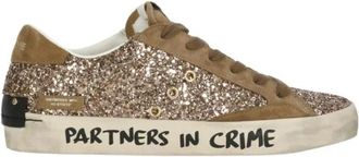Crime London Gedistilleerde Sneakers - Dames - Sneakers - Bruin - 36 EU - Leer - Schoenen