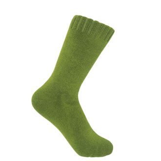 Peper Harow Ribbed Cuff Womens Bed Socks - Green
