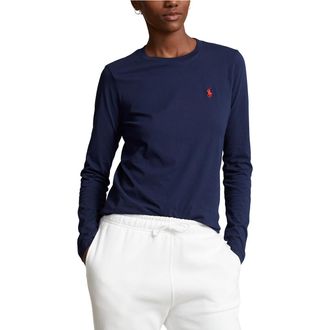 Ralph Lauren T-shirt met ronde hals en lange mouwen