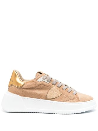 スニーカー Sneakers Nice Low Woman - Philippe Model - Leather - Gold Sneakers Nice Low Woman - Philippe Model - Leather - Gold