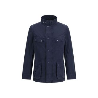 Barbour Blue Cotton Full-Length Mens Jacket