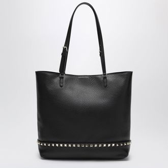 Valentino Garavani Medium Rockstud shopper bag in black leather