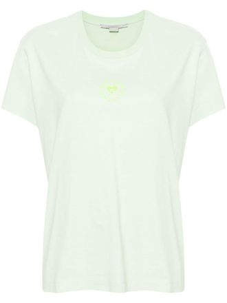 Stella McCartney Lovestruck Logo cotton T-Shirt - Green