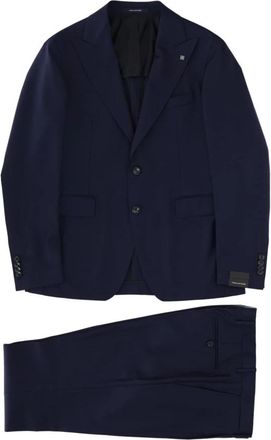 Tagliatore Wolmix Twee-delig Pak - Heren - Business pakken - Blauw - 2XL - Wol - Kostuums
