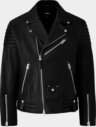 Mackage Men & apos;s Kenneth Asymmetric-Zip Leather Biker Jacket