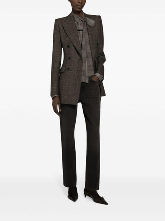Dolce & Gabbana Prince of Wales check blouse - Grey