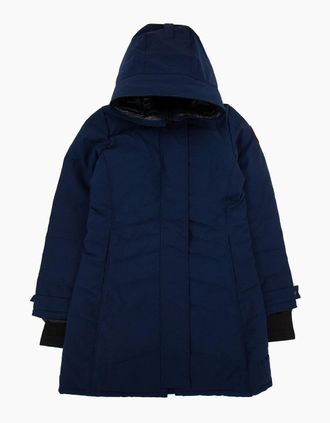 Canada Goose Womens Canada Goose Lorette Parka With Hood Trim 63 Atlantic Navy - Size: 10/8