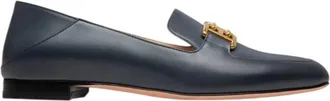 Bally Ellah Flat Leather Loafers, Brand Size 39 ( US Size 8.5 )