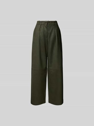 Remain Lederhose mit Ges&auml;&szlig;taschen in Hellgrau, Gr&ouml;&szlig;e 34