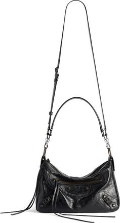 Balenciaga Le City Moto Small In Black
