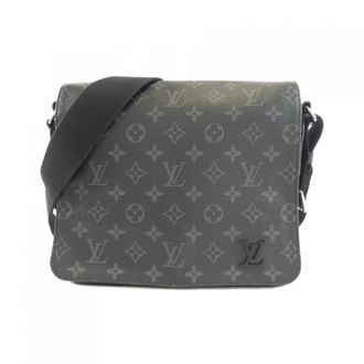 Louis Vuitton Black Coated Canvas Shoulder Bag (Pre-Owned)