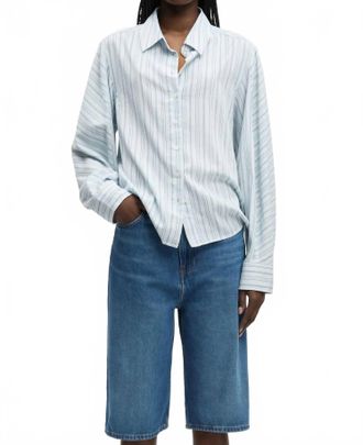 Sams&oslash;e & Sams&oslash;e Sania Shirt In Skywriting Stripe