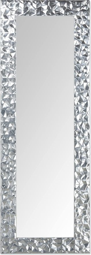 MO.WA Spiegel Wandspiegel Silber Ganzkörperspiegel 52x147 Blattsilber, Lehnspiegel Modern, Dekospiegel, hängender Spiegel Holzrahmen ab 278,00 €