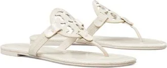 Tory Burch Miller Thong Sandal in Light Cream/calcare at Nordstrom, Size 10.5