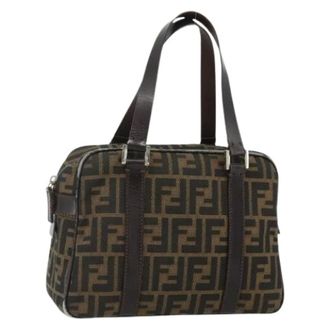 Fendi Pre-owned Handbags, female, Brown, Size: ONE SIZE Pre-owned Vintage Zucca Hand Bag