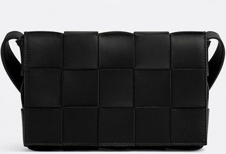 Bottega Veneta Black Cassette Crossbody Bag