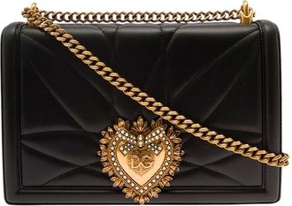 Dolce & Gabbana Black Devotion Small Shoulder Bag