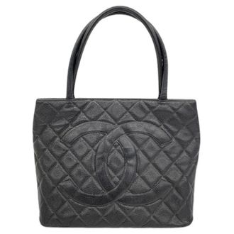 Chanel Pre-owned Tote Bags, female, Black, Size: ONE SIZE Pre-owned Vintage Tote Bag