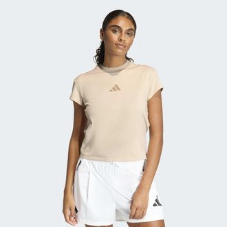 adidas T-Shirt ADIDAS SPORTSWEAR ADIDAS Z.N.E. BABY, Damen, Gr. XXL, crystal linen, Obermaterial: 75% Polyester, 25% Elasthan, Rundhals, Shirts T-Shirt