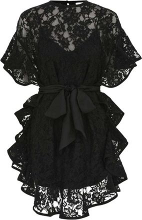 Zimmermann Lace Frill Tuniek - Dames - Blouses - Zwart - S - Katoen - Overhemden
