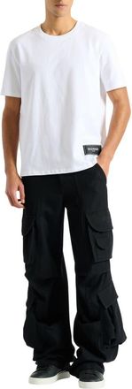 Balmain Wool twill cargo pants in Black at Nordstrom, Size 56