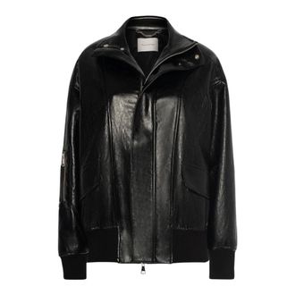 Manila Grace Chaqueta Bomber con Cuello Alto - Jackets - Mujer - Negro - S
