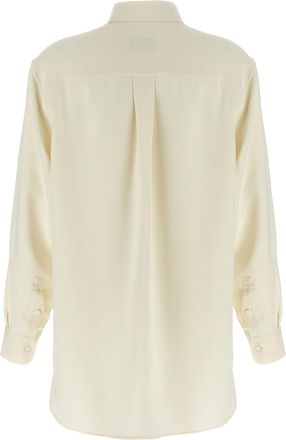 Brioni Womens White Silk Blouse