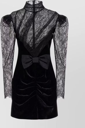 Alessandra Rich velvet and lace dress