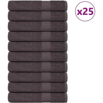 vidaXL Toallas 25 Uds 100% Algod&oacute;n Antracita 100x200 Cm 600 Gsm Vidaxl