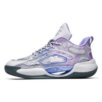 Generic Mens Basketball Shoes are Non Slip Breathable, Wear-Resistant, Fashionable Comfortable Outdoor Sports Boots Walking Shoes(Purple,5.5 UK)