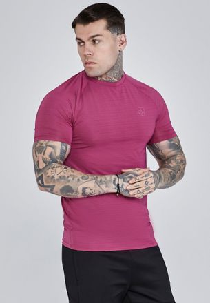Siksilk Camiseta de ajuste muscle rosa para hombre SikSilk M