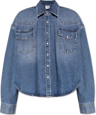 VETEMENTS Denim shirt - Dames - Spijkeroverhemden - Blauw - XS - Denim - Overhemden