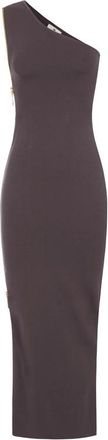 Elisabetta Franchi Red Carpet Knit Dress With Zip