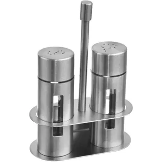 OEM Salero Y Pimentero Verticales Con Dispensador: Juego De Dise&ntilde;o Para Especias Y Condimentos, Moderno Y Que Ahorra Espacio Para La Cocina Y La Mesa - Cr