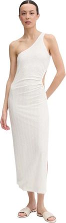 Melissa Odabash Lizzie Jurk - Dames - Feestkleedjes - Beige - XS - Leer - Kleedjes