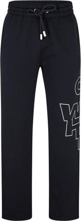 Off-white Mens Off White Outline Arrow Graphic Print Sweatpants in Black-White - Size X-Large