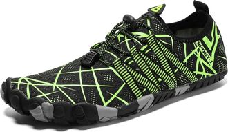 Generic Water Shoes Aqua Shoes Men Women Outdoor Water Shoes Breathable Quick-Dry Hiking Sneakers Wading Footwear(TC-6905-Green,39)