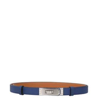 Herm&egrave;s Kelly Pocket Belt - Blue and Tan