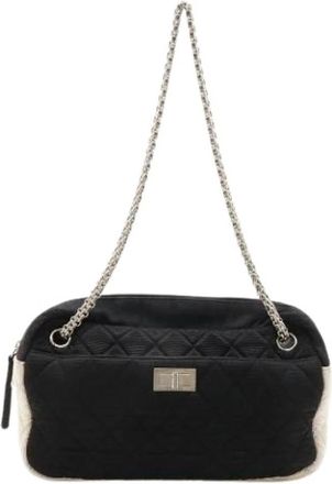 Chanel Pre-owned 2.55 Shoulder bag - Dames - Vintage Schoudertas - Zwart - ONE Size - Satijn - Vintage