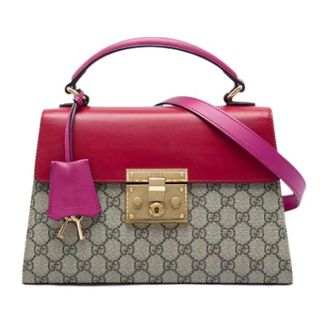 Gucci Pre-owned Padlock Satchel - Dames - Vintage Handtas - Veelkleurig - ONE Size - Leer - Vintage