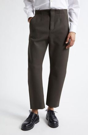 Jacquemus Le Pantalon Gardian Pinched Pants in Dark Khaki at Nordstrom, Size 30 Us