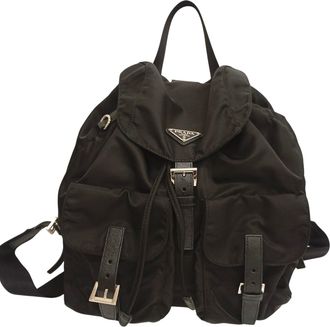 Prada Black Nylon Backpack (Pre-Owned)