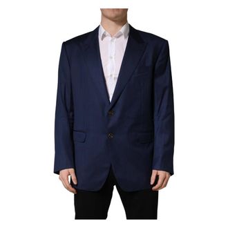Dolce & Gabbana 2 Button Suit Jacket - male - Dolce & Gabbana - Blazers - Blue - 3XL - Jackets