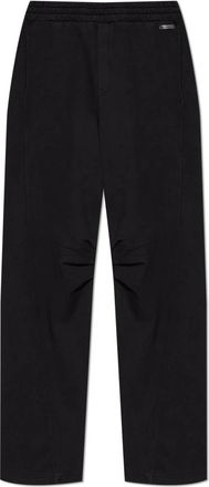 Dolce & Gabbana Wijde sweatpants - Heren - Sweatpants - Zwart - M - Katoen - Broeken