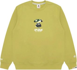 Aape By A Bathing Ape Felpa girocollo con stampa camouflage - Verde