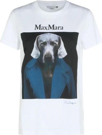 Max Mara Mujer, Camisetas, Blanco, Talla: S