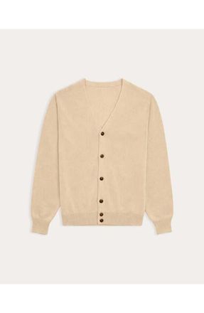 Fortela Oliver Cotton Knit Cardigan in Ecru at Nordstrom, Size X-Large Eu