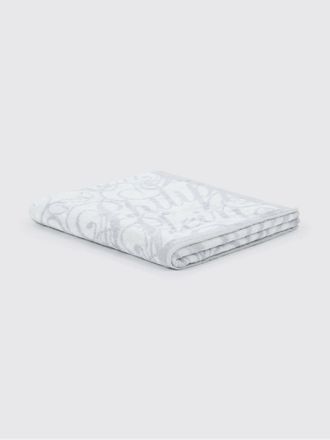 Philipp Plein Telo da bagno in spugna di cotone con logo all over